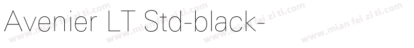 Avenier LT Std-black字体转换